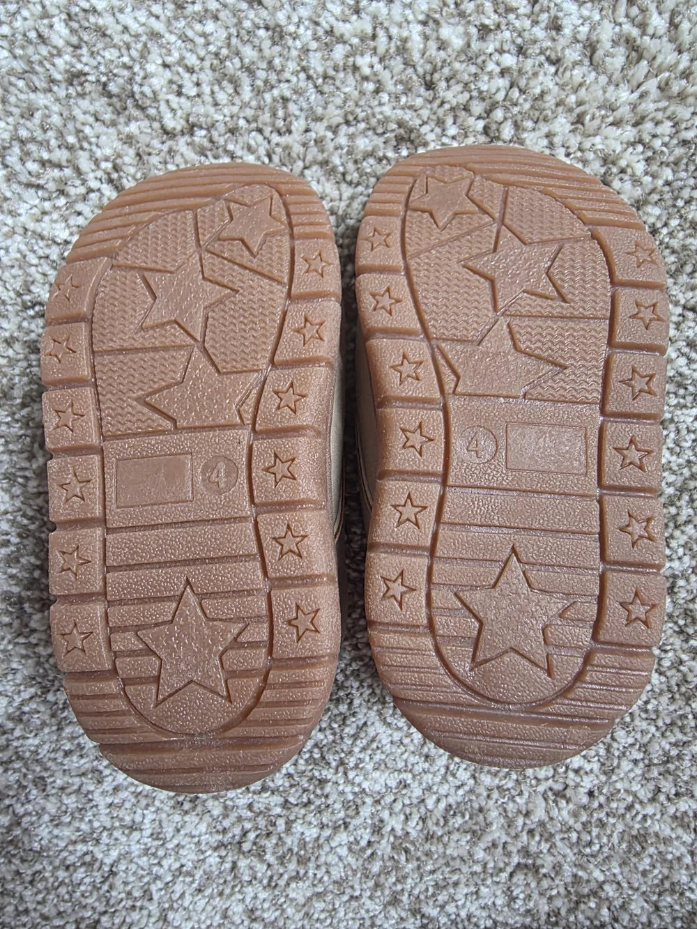 Carter's Tan and Brown Toddler Lace-Up Boots